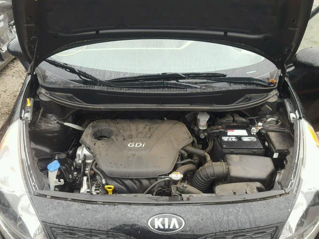 KNADM5A31D6307687 - 2013 KIA RIO LX BLACK photo 7