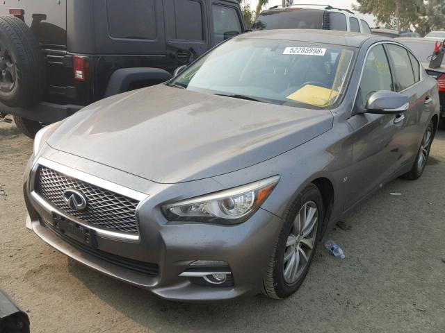 JN1BV7AP5EM686294 - 2014 INFINITI Q50 BASE SILVER photo 2