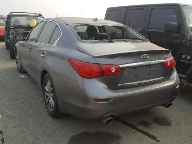 JN1BV7AP5EM686294 - 2014 INFINITI Q50 BASE SILVER photo 3