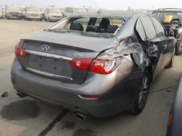 JN1BV7AP5EM686294 - 2014 INFINITI Q50 BASE SILVER photo 4