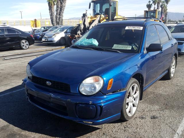 JF1GG65583H801336 - 2003 SUBARU IMPREZA TS BLUE photo 2