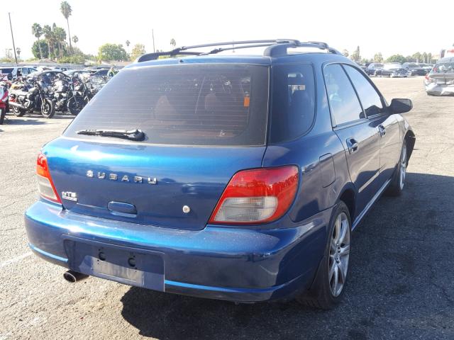 JF1GG65583H801336 - 2003 SUBARU IMPREZA TS BLUE photo 4