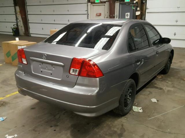 1HGES16365L018534 - 2005 HONDA CIVIC DX V SILVER photo 4