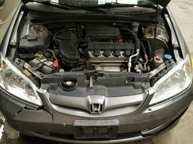 1HGES16365L018534 - 2005 HONDA CIVIC DX V SILVER photo 7