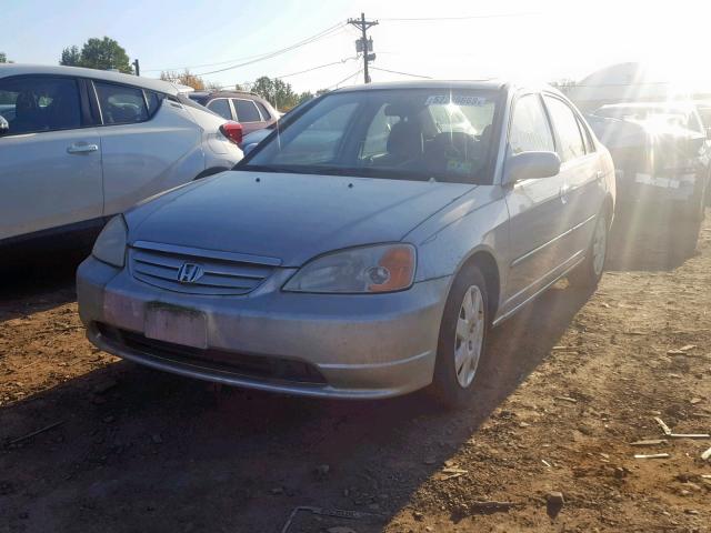 2HGES26782H586009 - 2002 HONDA CIVIC EX SILVER photo 2