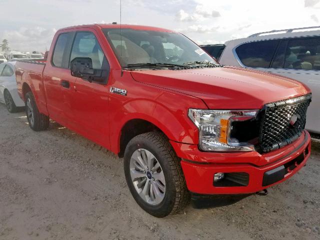 1FTEX1EP1JKE36486 - 2018 FORD F150 SUPER RED photo 1