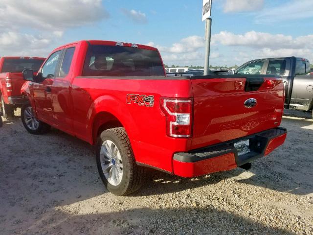 1FTEX1EP1JKE36486 - 2018 FORD F150 SUPER RED photo 3