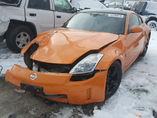 JN1BZ34D47M500455 - 2007 NISSAN 350Z COUPE ORANGE photo 2