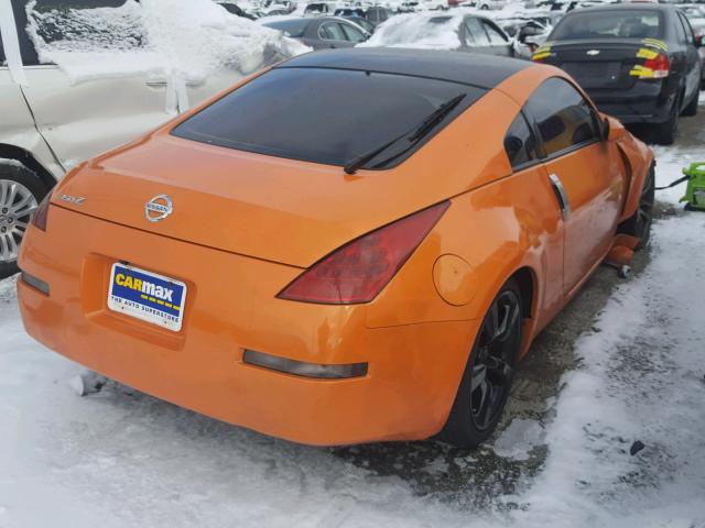 JN1BZ34D47M500455 - 2007 NISSAN 350Z COUPE ORANGE photo 4