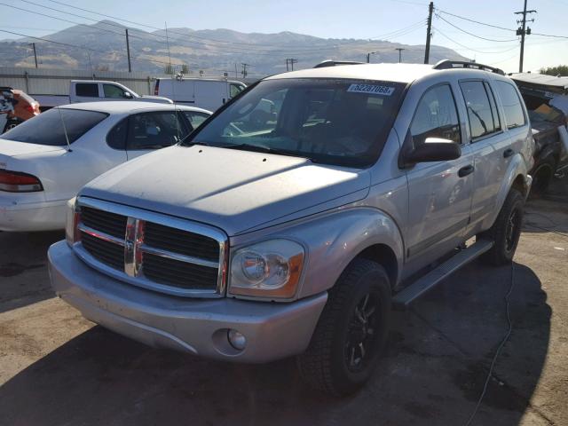 1D4HB48N34F187759 - 2004 DODGE DURANGO SL SILVER photo 2