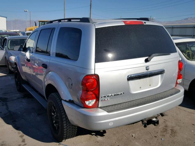 1D4HB48N34F187759 - 2004 DODGE DURANGO SL SILVER photo 3