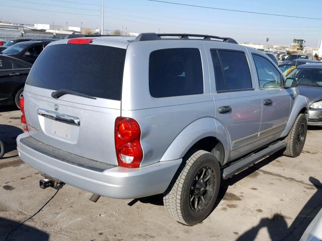 1D4HB48N34F187759 - 2004 DODGE DURANGO SL SILVER photo 4