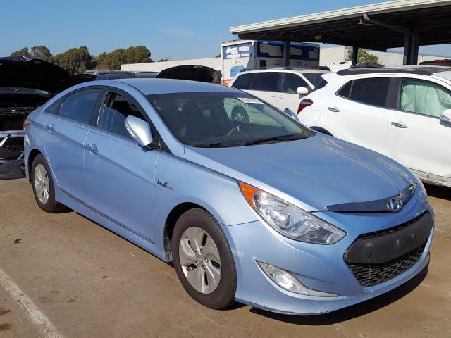 KMHEC4A40FA120028 - 2015 HYUNDAI SONATA HYB BLUE photo 1