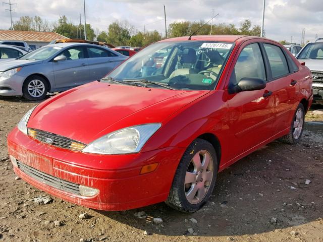 1FAFP38381W345271 - 2001 FORD FOCUS ZTS RED photo 2