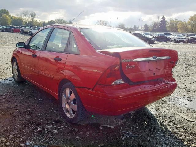 1FAFP38381W345271 - 2001 FORD FOCUS ZTS RED photo 3