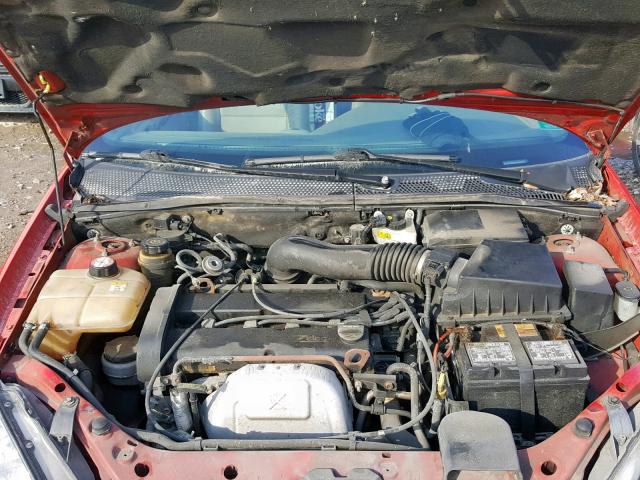 1FAFP38381W345271 - 2001 FORD FOCUS ZTS RED photo 7