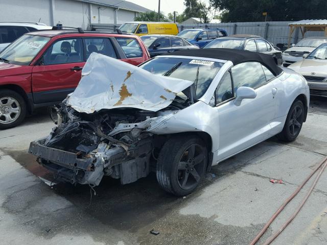 4A3AL25F87E002304 - 2007 MITSUBISHI ECLIPSE SP SILVER photo 2