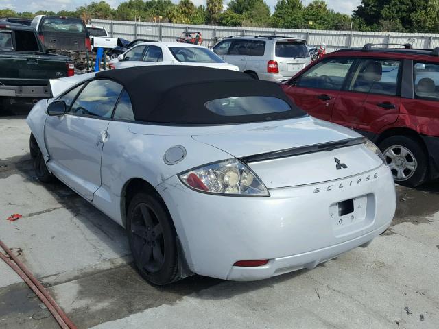 4A3AL25F87E002304 - 2007 MITSUBISHI ECLIPSE SP SILVER photo 3