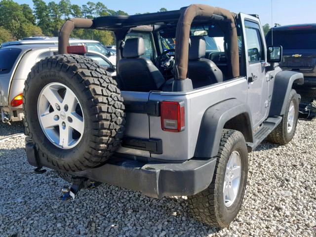 1C4AJWAG5DL701802 - 2013 JEEP WRANGLER S GRAY photo 4