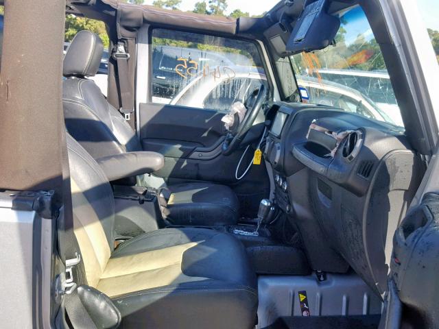 1C4AJWAG5DL701802 - 2013 JEEP WRANGLER S GRAY photo 5