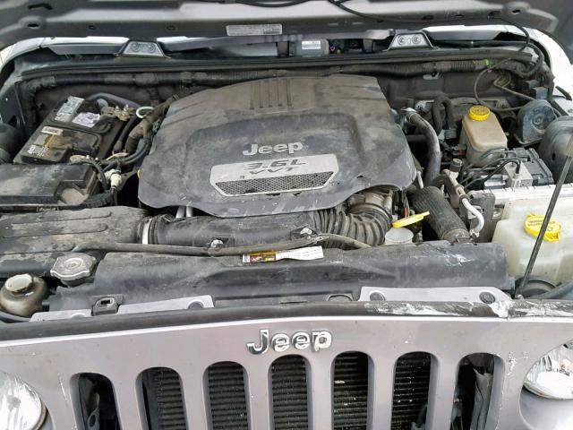 1C4AJWAG5DL701802 - 2013 JEEP WRANGLER S GRAY photo 7