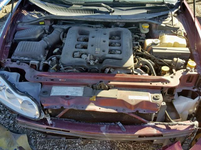 2C3HC56G9YH430777 - 2000 CHRYSLER LHS MAROON photo 7