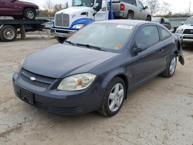 1G1AL18F087299608 - 2008 CHEVROLET COBALT LT BLUE photo 2