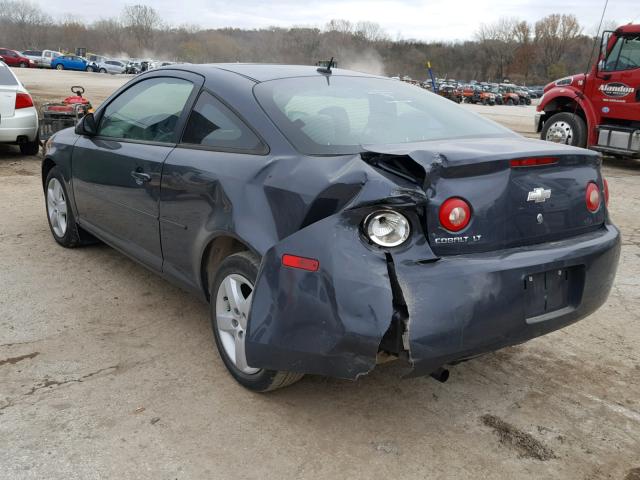 1G1AL18F087299608 - 2008 CHEVROLET COBALT LT BLUE photo 3