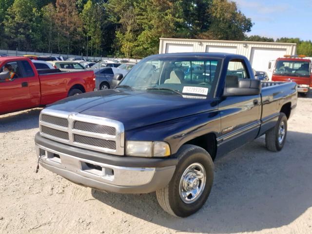 1B7KC26C6SS254543 - 1995 DODGE RAM 2500 BLUE photo 2