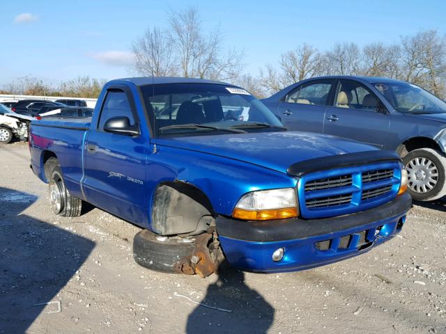 1B7FL26X4XS205109 - 1999 DODGE DAKOTA BLUE photo 1