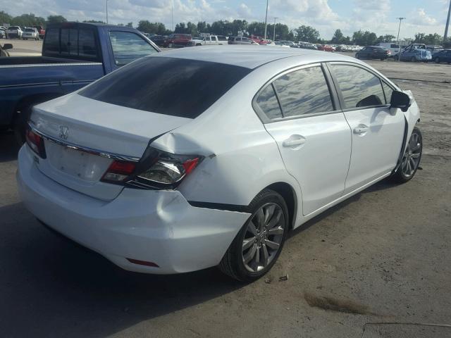 19XFB2F90FE095634 - 2015 HONDA CIVIC EXL WHITE photo 4