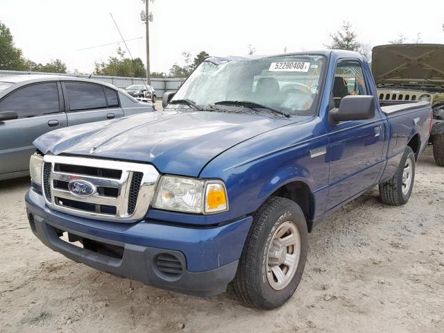 1FTYR10D99PA05459 - 2009 FORD RANGER BLUE photo 2