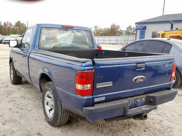 1FTYR10D99PA05459 - 2009 FORD RANGER BLUE photo 3