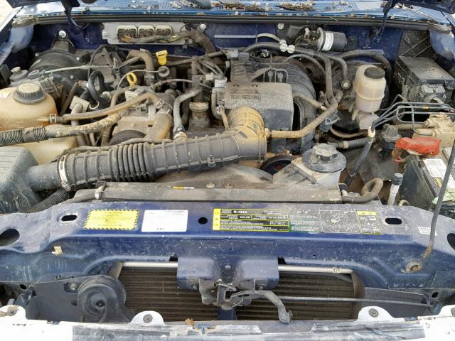 1FTYR10D99PA05459 - 2009 FORD RANGER BLUE photo 7