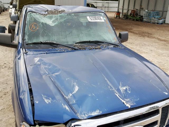 1FTYR10D99PA05459 - 2009 FORD RANGER BLUE photo 9