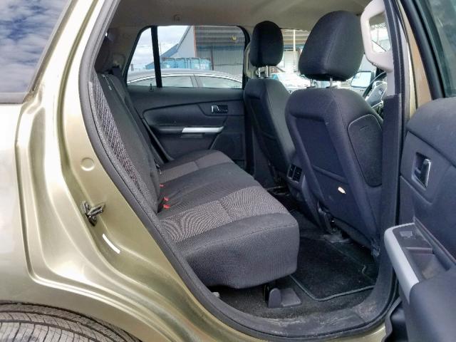 2FMDK4JC9DBA20906 - 2013 FORD EDGE SEL GREEN photo 6