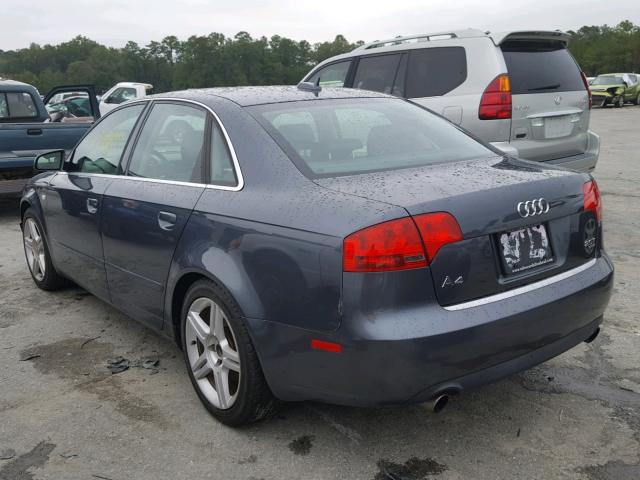 WAUDF68E45A487947 - 2005 AUDI A4 2.0T QU GRAY photo 3