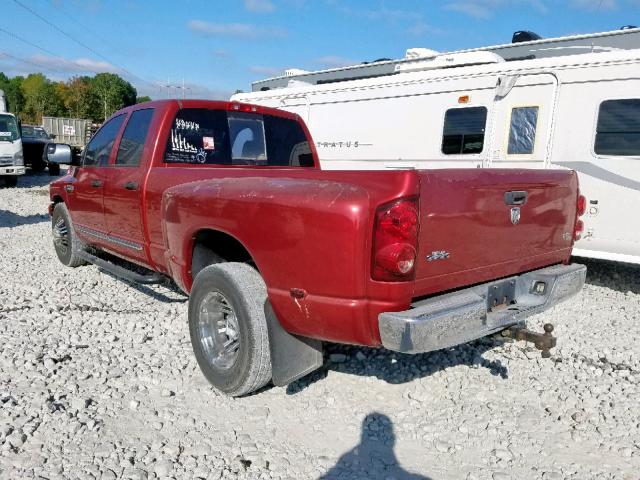 3D7ML48A57G846438 - 2007 DODGE RAM 3500 S RED photo 3