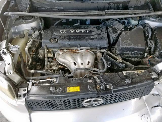 JTLKE50EX81018311 - 2008 TOYOTA SCION XB ვერცხლისფერი ფოტო 7