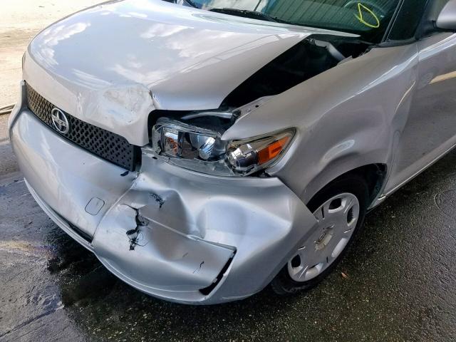 JTLKE50EX81018311 - 2008 TOYOTA SCION XB ვერცხლისფერი ფოტო 9