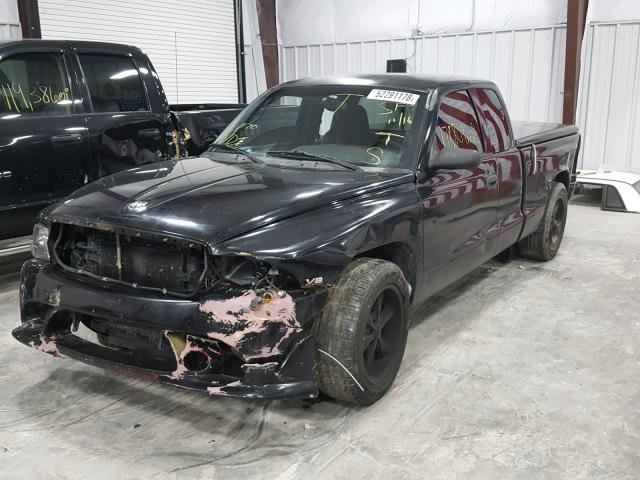 1B7GL22N1YS520198 - 2000 DODGE DAKOTA BLACK photo 2