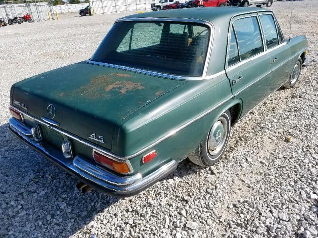 10806812003798 - 1972 MERCEDES-BENZ 280 SEL GREEN photo 4