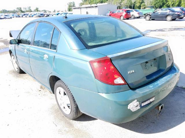 1G8AJ55F96Z195784 - 2006 SATURN ION LEVEL GREEN photo 3