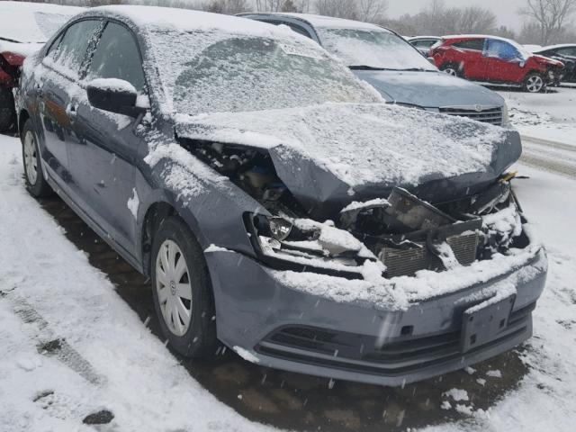 3VW2K7AJ9FM321573 - 2015 VOLKSWAGEN JETTA BASE CHARCOAL photo 1