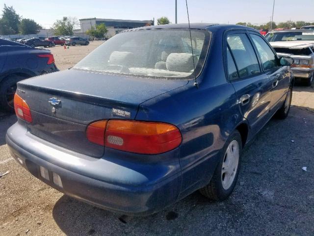 1Y1SK5288XZ423008 - 1999 CHEVROLET GEO PRIZM მწვანე ფოტო 4