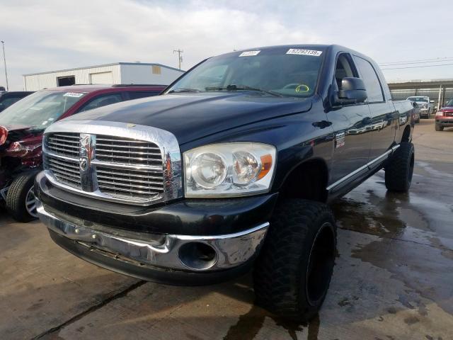 3D7KS29D97G700552 - 2007 DODGE RAM 2500 BLACK photo 2