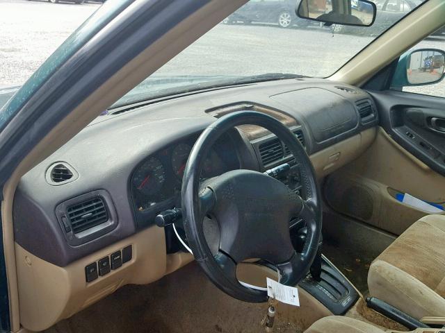 JF1SF65561H717929 - 2001 SUBARU FORESTER S GREEN photo 9
