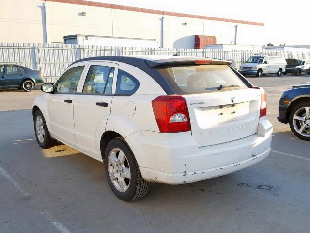 1B3HB48B58D545479 - 2008 DODGE CALIBER SX WHITE photo 3