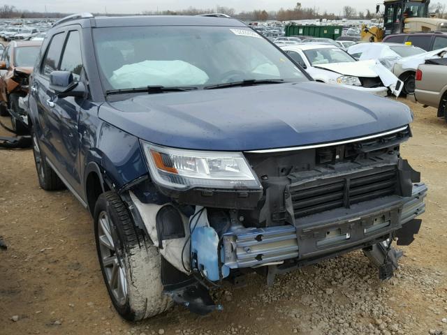 1FM5K8F88HGB80984 - 2017 FORD EXPLORER L BLUE photo 1