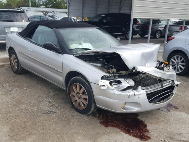 1C3EL65R06N222674 - 2006 CHRYSLER SEBRING LI SILVER photo 1